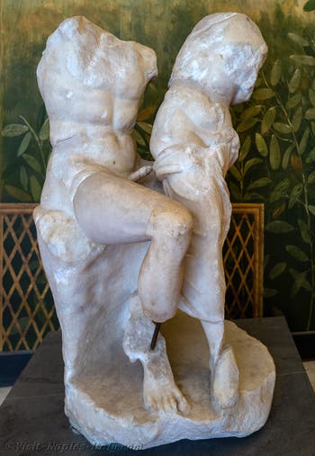 Satyr abducting a nymph, Pollena Trocchia, Erotic Cabinet, Archaeological Museum of Naples