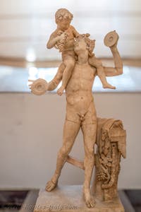 Satyr carrying the infant Dionysus on his shoulders, Farnese Collection, Archaeological Museum of Naples, Italy
