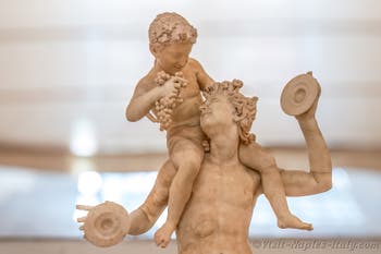 Satyr carrying the infant Dionysus on his shoulders, Farnese Collection, Archaeological Museum of Naples, Italy