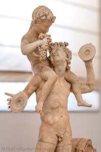 Satyr carrying the infant Dionysus on his shoulders, Farnese Collection, Archaeological Museum of Naples, Italy