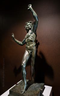 Dancing satyr, Casa del Fauno, Pompeii, Archaeological Museum of Naples, Italy