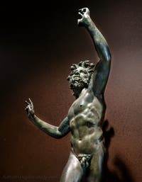 Dancing satyr, Casa del Fauno, Pompeii, Archaeological Museum of Naples, Italy
