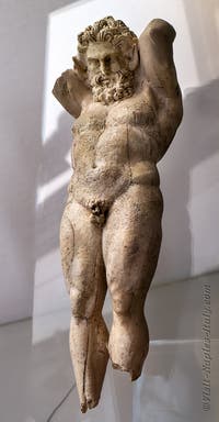 Satyr carrying an object, Vesuvius region, Archaeological Museum of Naples, Italy