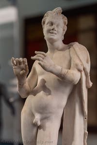 Satyr playing the flute, Praedia di Giulia Felice, Pompeii, Archaeological Museum of Naples, Italy