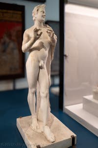 Satyr playing the flute, Praedia di Giulia Felice, Pompeii, Archaeological Museum of Naples, Italy