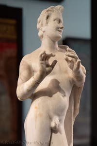 Satyr playing the flute, Praedia di Giulia Felice, Pompeii, Archaeological Museum of Naples, Italy