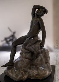 Sleeping satyr, Villa dei Papiri, Herculaneum, Archaeological Museum of Naples, Italy