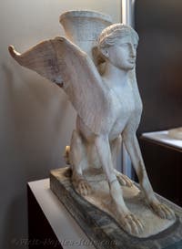 Sphynx, House of the Faun, Pompeii, Archaeological Museum of Naples, Italy