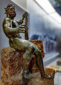 Hercules Epitrapezios at the banquet, Pompeii, Archaeological Museum of Naples, Italy