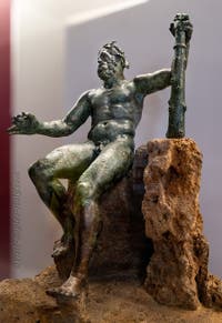 Hercules Epitrapezios at the banquet, Pompeii, Archaeological Museum of Naples, Italy