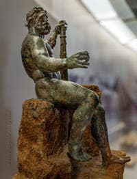 Hercules Epitrapezios at the banquet, Pompeii, Archaeological Museum of Naples, Italy