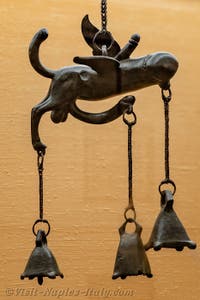 Tintinnabulum, quadruple winged phallus, Erotic Cabinet, Naples Archaeological Museum