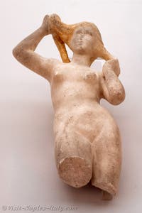 Venus Anadyomene wringing out her hair, House of Oppius Gratus and Quartilla, Pompeii, Archaeological Museum of Naples, Italy