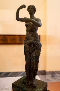 Aphrodite bathing, assisted by the nymphs; decoration of a fountain in a garden in the Vesuvius region; Archaeological Museum of Naples, Italy