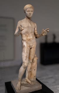 Young boy, Villa dei Papiri, Herculaneum, Archaeological Museum of Naples, Italy