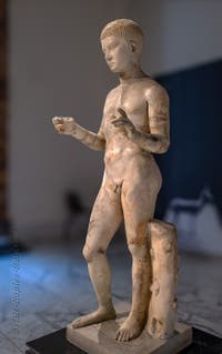 Young boy, Villa dei Papiri, Herculaneum, Archaeological Museum of Naples, Italy