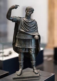 Young man in armour, Nero’s Quadriga, Herculaneum, Archaeological Museum of Naples, Italy