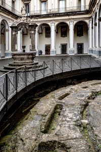 The Tholos of the underground Neapolis beneath the Basilica of San Lorenzo Maggiore in Naples, Italy