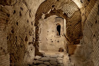 The Neapolis Dyer's workshop, located underground beneath the Basilica of San Lorenzo Maggiore in Naples, Italy