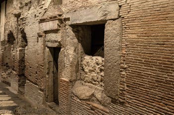 Erario, the treasury chamber of the underground Neapolis beneath the Basilica of San Lorenzo Maggiore in Naples, Italy