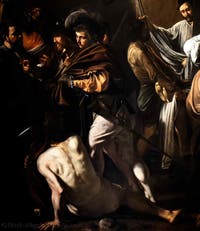 Caravaggio, the Seven Works of Mercy, Pio Monte della Misericordia in Naples, Italy
