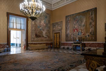 The Guard Officers' Mess at the Royal Palace of Naples in Italy