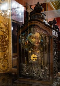 Charles Clay, Musical clock, with mechanical organ and automatons, in the Flemish Hall of the Royal Palace of Naples