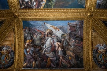 Frescoes in the Hall of the Grand Captain at the Royal Palace of Naples by Battistello