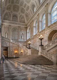 The Grand Staircase at the Royal Palace in Naples, Italy