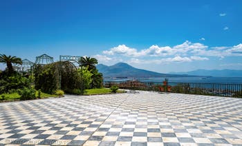 The hanging terrace garden of the Belvedere at the Royal Palace of Naples