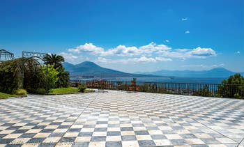The hanging terrace garden of the Belvedere at the Royal Palace of Naples