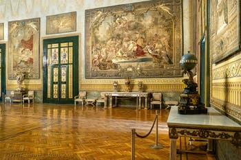 The Hall of Hercules or the Viceroy’s Hall at the Royal Palace of Naples in Italy