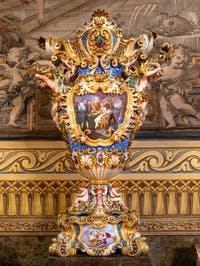 The Hall of Hercules or the Viceroy’s Hall at the Royal Palace of Naples in Italy