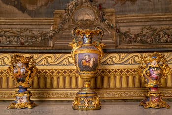 The Hall of Hercules or the Viceroy’s Hall at the Royal Palace of Naples in Italy