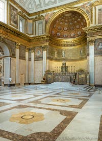 The Palatine Chapel at the Royal Palace of Naples in Italy