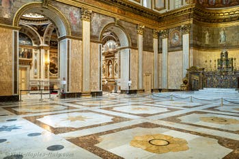 The Palatine Chapel at the Royal Palace of Naples in Italy