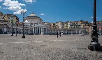 Plebiscito Square in Naples, Italy