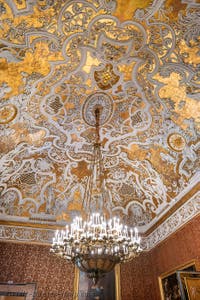 The Queen’s bedroom in the Royal Palace of Naples, Italy