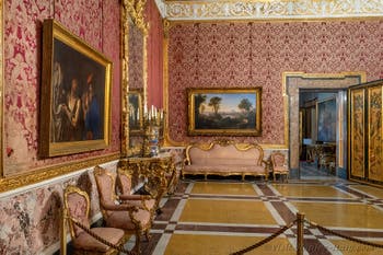 The Queen’s second drawing room at the Royal Palace of Naples in Italy