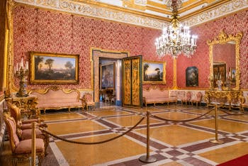 The Queen’s second drawing room at the Royal Palace of Naples in Italy