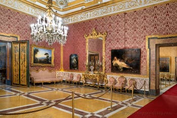 The Queen’s second drawing room at the Royal Palace of Naples in Italy