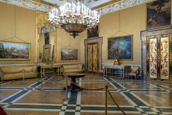 The Queen’s third drawing room at the Royal Palace of Naples in Italy