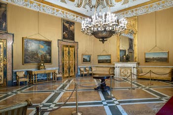 The Queen’s third drawing room at the Royal Palace of Naples in Italy