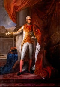 Portrait of Ferdinand I, King of the Two Sicilies, by Vincenzo Camuccini at the Royal Palace of Naples