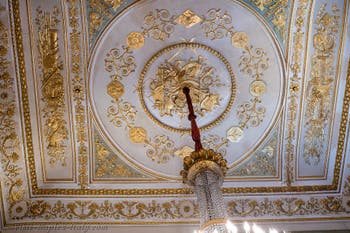 The Throne Room at the Royal Palace of Naples in Italy