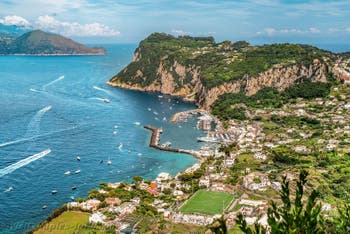 The harbour on the island of Capri