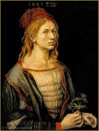 Albrecht Dürer Self portrait 1493.