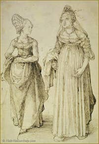 Albrecht Dürer : Nuremberg and Venice women.