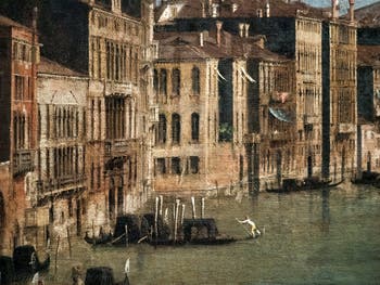 Canaletto, Venice Grand Canal from Balbi Palace to Rialto Bridge, Ca' Rezzonico Palace Museum in Venice