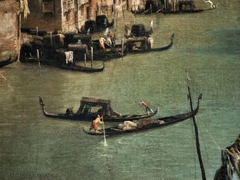 Canaletto, Venice Grand Canal from Balbi Palace to Rialto Bridge, Ca' Rezzonico Palace Museum in Venice